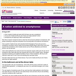 A nation addicted to smartphones