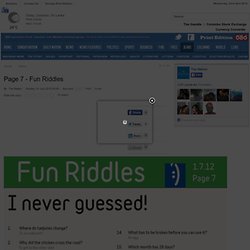 Page 7 - Fun Riddles