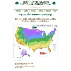 USDA Plant Hardiness Zone Map