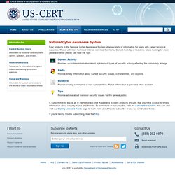 US-CERT Cyber Security Tips