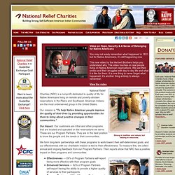 National Relief Charities: National Relief Charities - helping Native American people improve the quality of life.