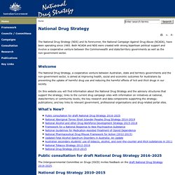 National Drug Strategy - National Drug Strategy