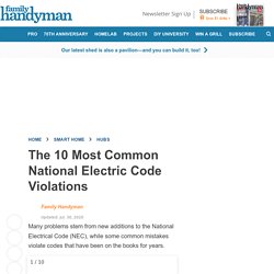 The 10 Most Common National Electric Code Violations