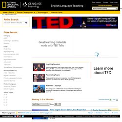 National Geographic Learning - English Language Teaching & Learning (ELT) - Search = tedseries - Spain