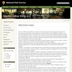 Jim Crow Laws - Martin Luther King Jr National Historic Site