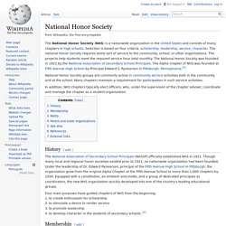 National Honor Society