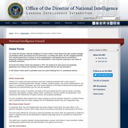 National Intelligence Council - Global Trends
