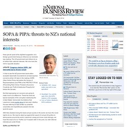 SOPA & PIPA: threats to NZ's national interests