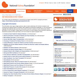 National Kidney Foundation: A to Z Health Guide