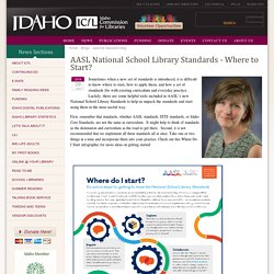 AASL National School Library Standards - Where to Start?