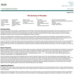 The Science of Thunder - National Lightning Safety Institute