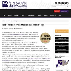 National Survey on Medical Cannabis Policy!