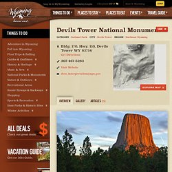 Devils Tower National Monument - Wyoming Travel and Tourism