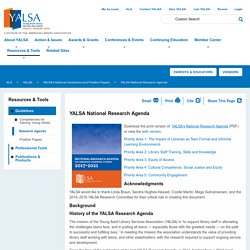 YALSA National Research Agenda