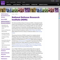 NSRD National Defense Research Institute