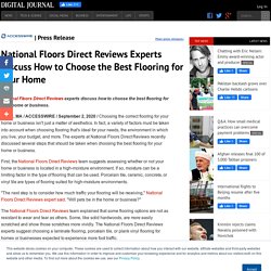 National Floors Direct Reviews Experts Discuss How to Choose the Best Flooring for Your Home