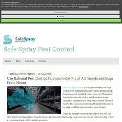 Use National Pest Control Services to Get Rid of All Insects and Bugs From House