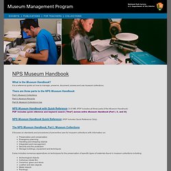 National Park Service - Museum Management Program