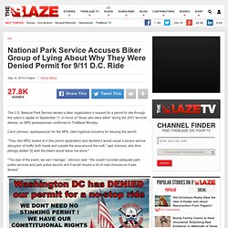 National Park Service Accuses Biker Group of Lying About Why They Were Denied Permit for 9/11 D.C. Ride