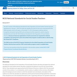 NCSS National Standards for Social Studies Teachers