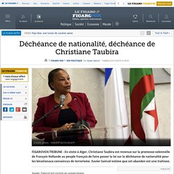 Déchéance de nationalité, déchéance de Christiane Taubira