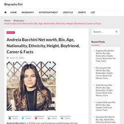 Andreia Bacchini Net worth, Bio, Age, Nationality, Ethnicity, Height, Boyfriend, Career & Facts - Biography Gist