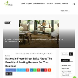 Nationals Floors Direct Talks About The Benefits of Posting Reviews For Your Business