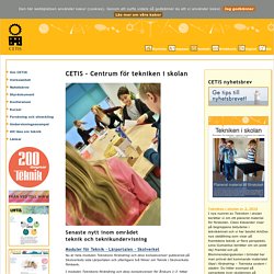 CETIS - Centrum för tekniken i skolan - Nationellt resurscentrum i teknik