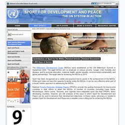 UN: sports & the MDGs