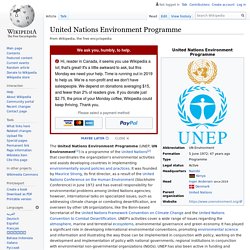WIKIPEDIA - United Nations Environment Programme.