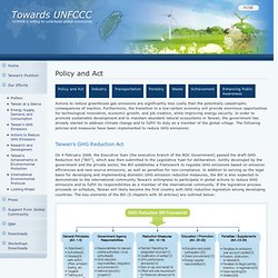 Taiwan into United Nations Framework Convention on Climate Change(UNFCCC)