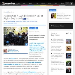 Nationwide NDAA protests on Bill of Rights Day slated - National Human Rights