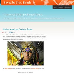 Native American Code Of Ethics