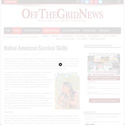 Native American Survival Skills