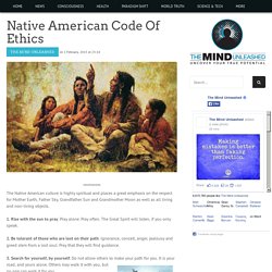 Native American Code Of Ethics