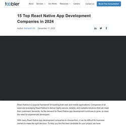 10 Top React Native App Development Companies in 2022