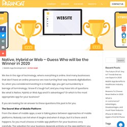 Native, Hybrid or Web - Guess Who will be the winner in 2020