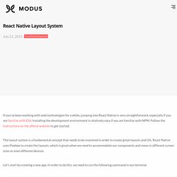 React Native Layout System - Modus Create