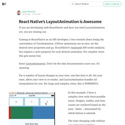 React Native’s LayoutAnimation is Awesome