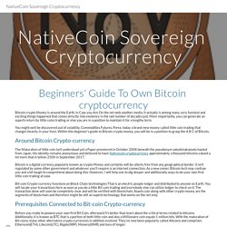 NativeCoin Sovereign Cryptocurrency