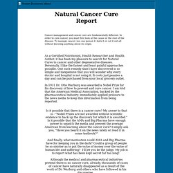 Natural Cancer Cure