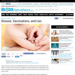 Natural News Blogs Disease, Vaccinations, and Lies