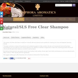 Natural/SLS Free Clear Shampoo Base