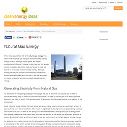 Natural Gas Energy