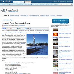 Natural Gas: Pros and Cons