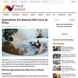 Natural Skin Care At Home