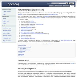 Natural language processing - OpenCog
