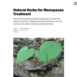 Natural Herbs for Menopause Treatment: Herbal Menopause Remedies Provide Relief for Many Symptoms