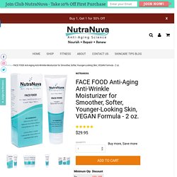 Affordable Anti Aging Moisturizer - Nutranuva.com