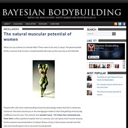 The natural muscular potential of women